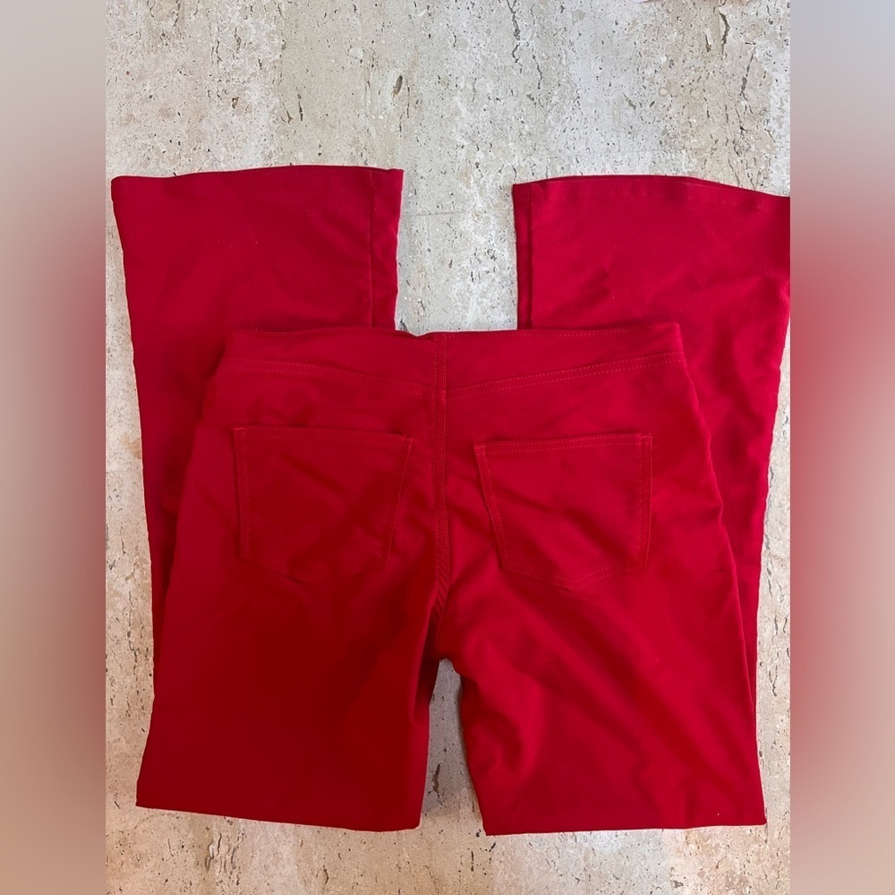 Paris Blues Vintage Y2K Red Low Rise Flare Pants Size 9 - Picture 7 of 7